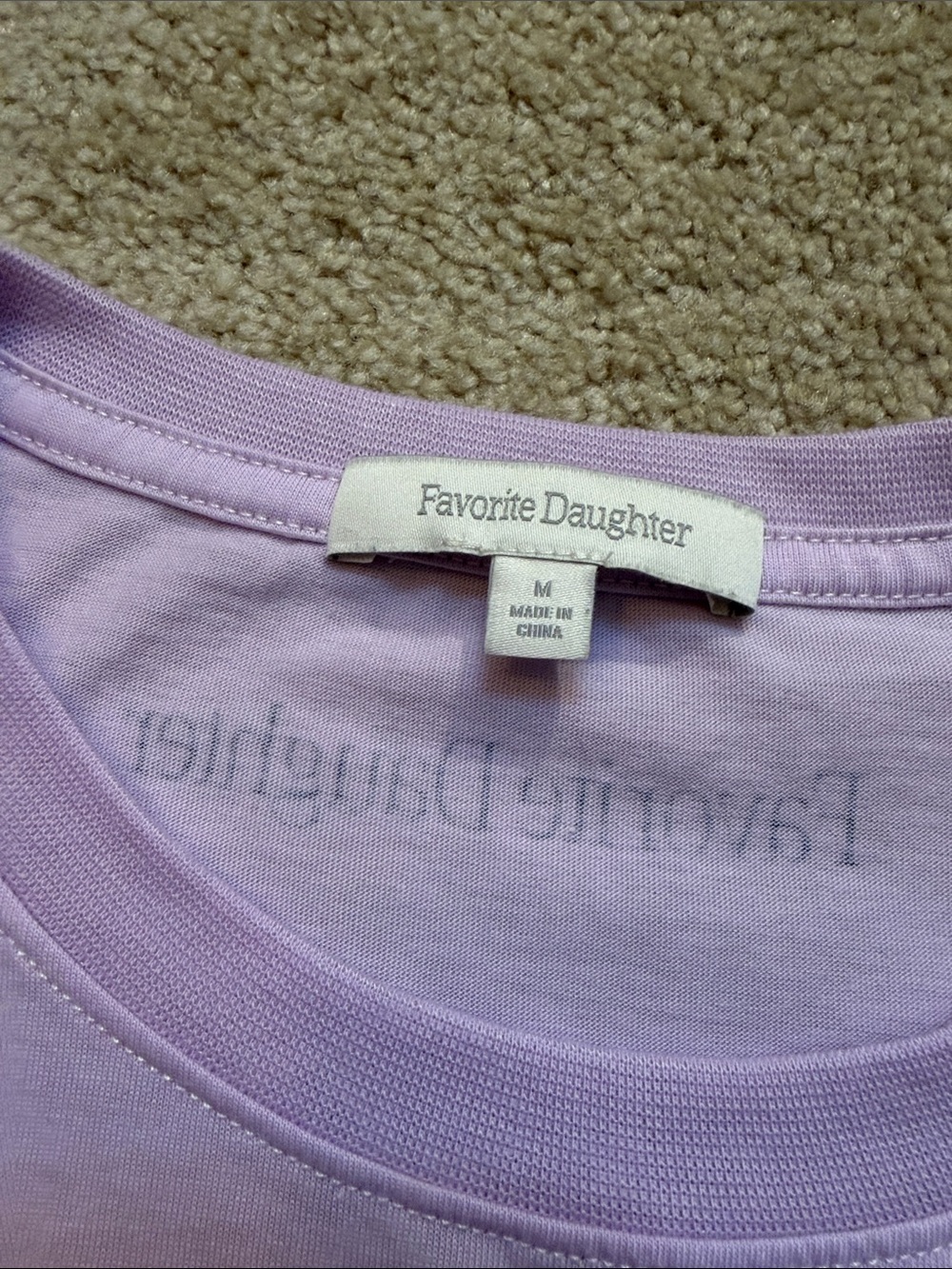 Favorite Daughter Mom Of The Year Tee - Wisteria Pink Size Medium - Picture 11 of 14